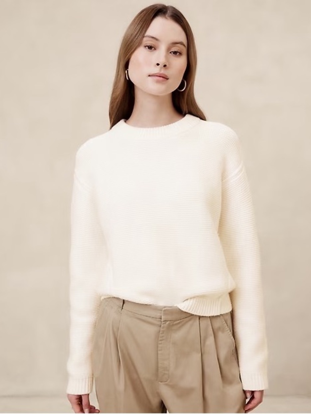Banana Republic Textured Stitch Pullover Sweater, NWT